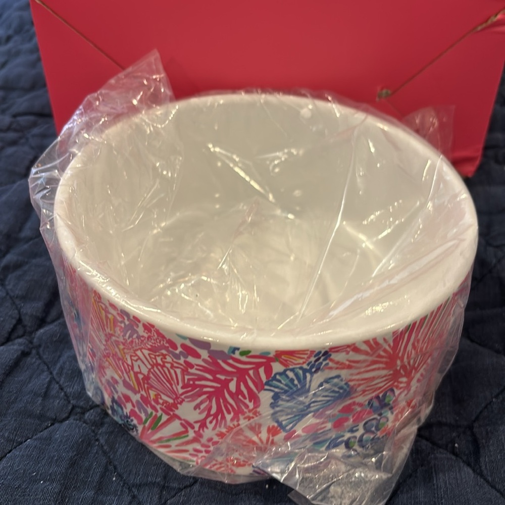 LILLY PULITZER PET BOWL ~ SPLENDOR IN THE SAND ~ NWT ~